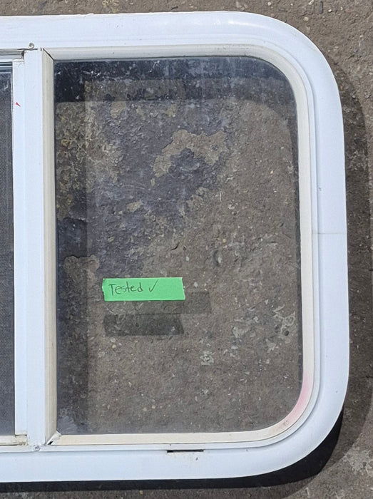 Used White Radius Opening Window : 23 1/2" W x 17 1/2" H x 1 7/8" D