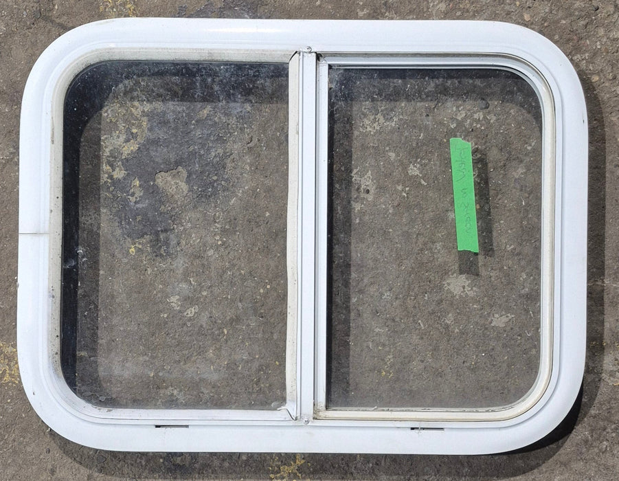 Used White Radius Opening Window : 23 1/2" W x 17 1/2" H x 1 7/8" D