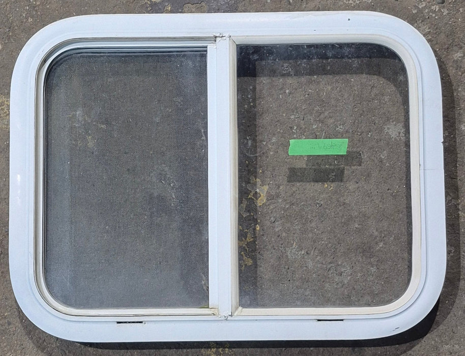 Used White Radius Opening Window : 23 1/2" W x 17 1/2" H x 1 7/8" D