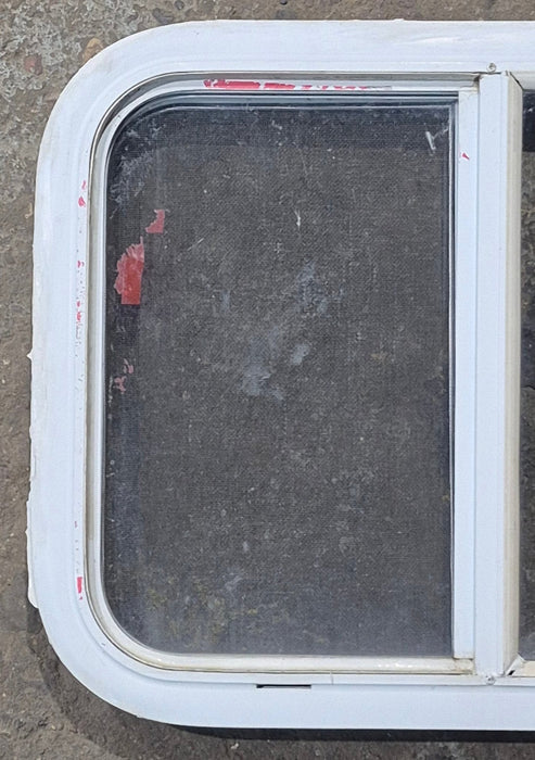 Used White Radius Opening Window : 23 1/2" W x 17 1/2" H x 1 7/8" D