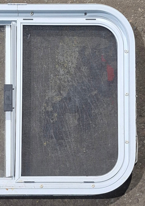 Used White Radius Opening Window : 23 1/2" W x 17 1/2" H x 1 7/8" D