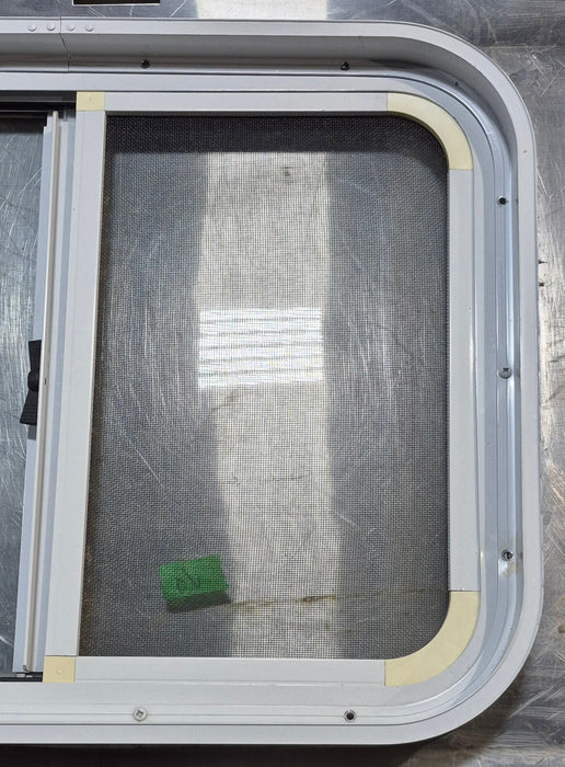 Used White Radius Opening Window : 23 1/2" W x 17 1/2" H x 1 7/8" D