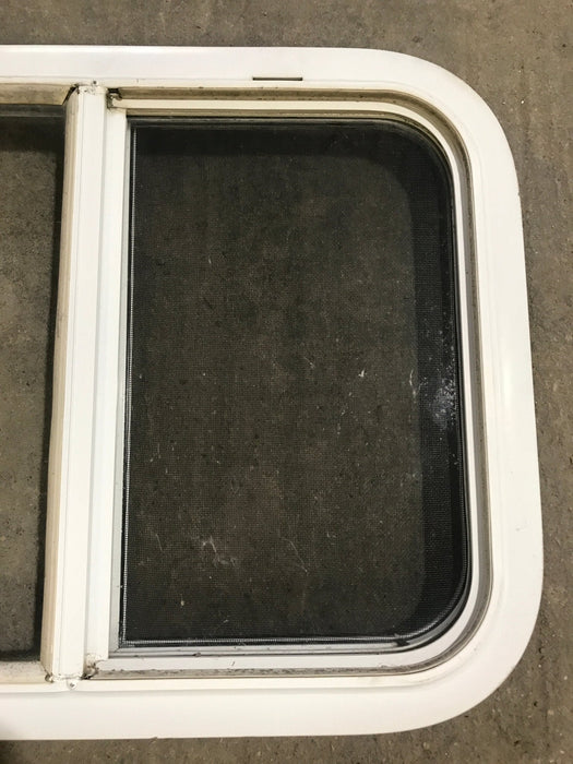 Used White Radius Opening Window : 23 1/2" W x 17 1/2" H x 1 7/8" D