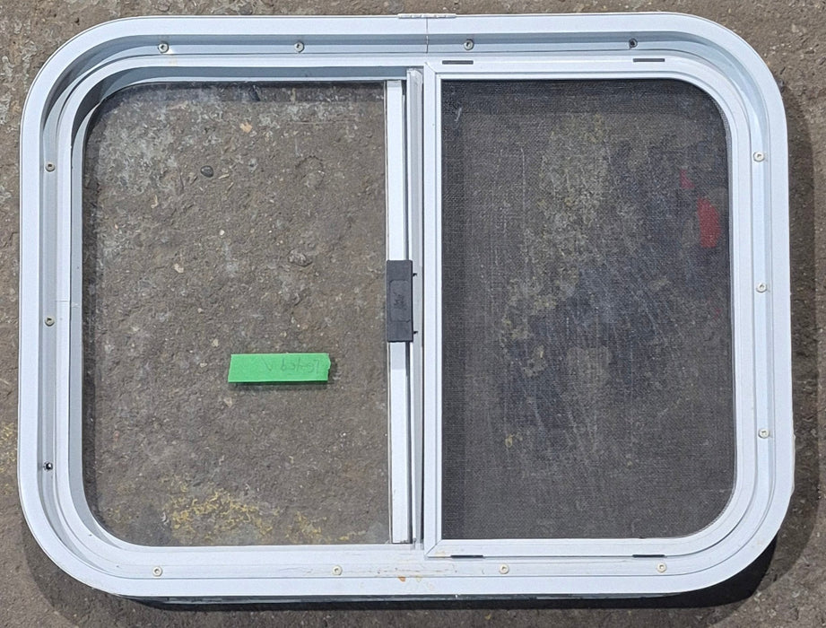Used White Radius Opening Window : 23 1/2" W x 17 1/2" H x 1 7/8" D