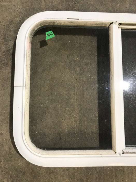 Used White Radius Opening Window : 23 1/2" W x 17 1/2" H x 1 7/8" D