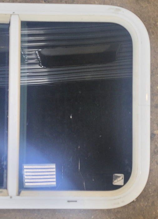 Used White Radius Opening Window : 23 1/2" W x 17 1/2" H x 2" D