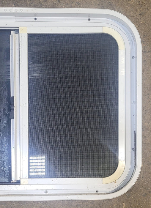 Used White Radius Opening Window : 23 1/2" W x 17 1/2" H x 2" D