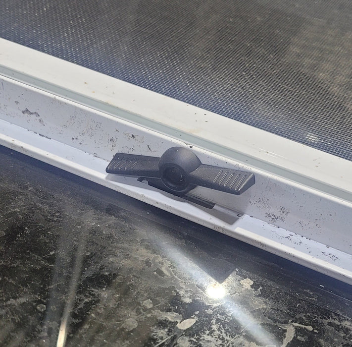 Used White Radius Opening Window : 23 1/2" W x 17 1/2" H x 2" D