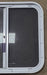 Used White Radius Opening Window : 23 1/2" W x 21 1/2" H x 2" D - Young Farts RV Parts