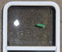 Used White Radius Opening Window : 23 1/2" W x 39 1/4" H x 1 7/8" D - Young Farts RV Parts