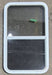Used White Radius Opening Window : 23 1/2" W x 39 1/4" H x 1 7/8" D - Young Farts RV Parts