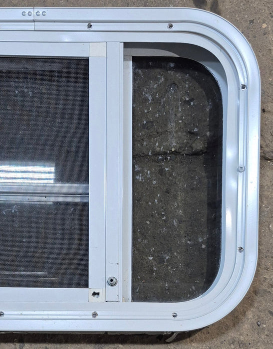 Used White Radius Opening Window : 23 1/4" W x 14 1/2" H x 1 7/8" D
