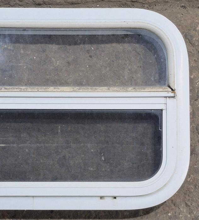 Used White Radius Opening Window : 23 1/4" W x 14 1/2" H x 1 7/8" D