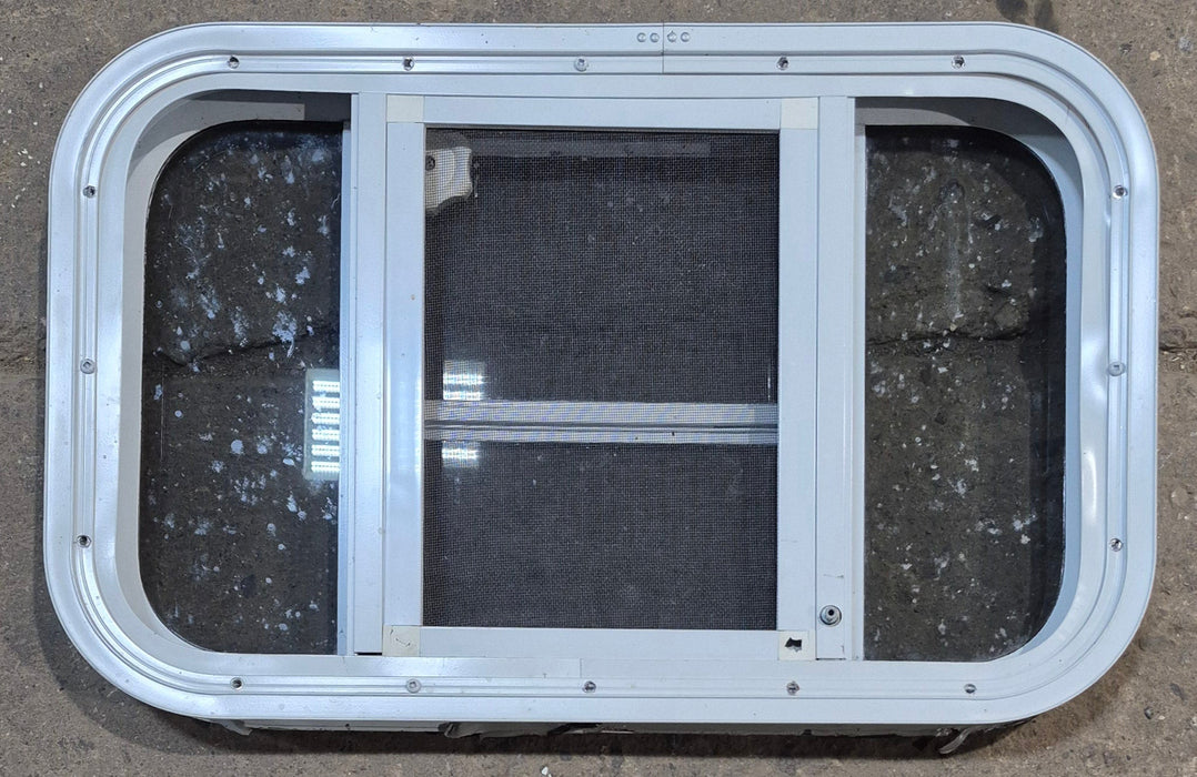 Used White Radius Opening Window : 23 1/4" W x 14 1/2" H x 1 7/8" D
