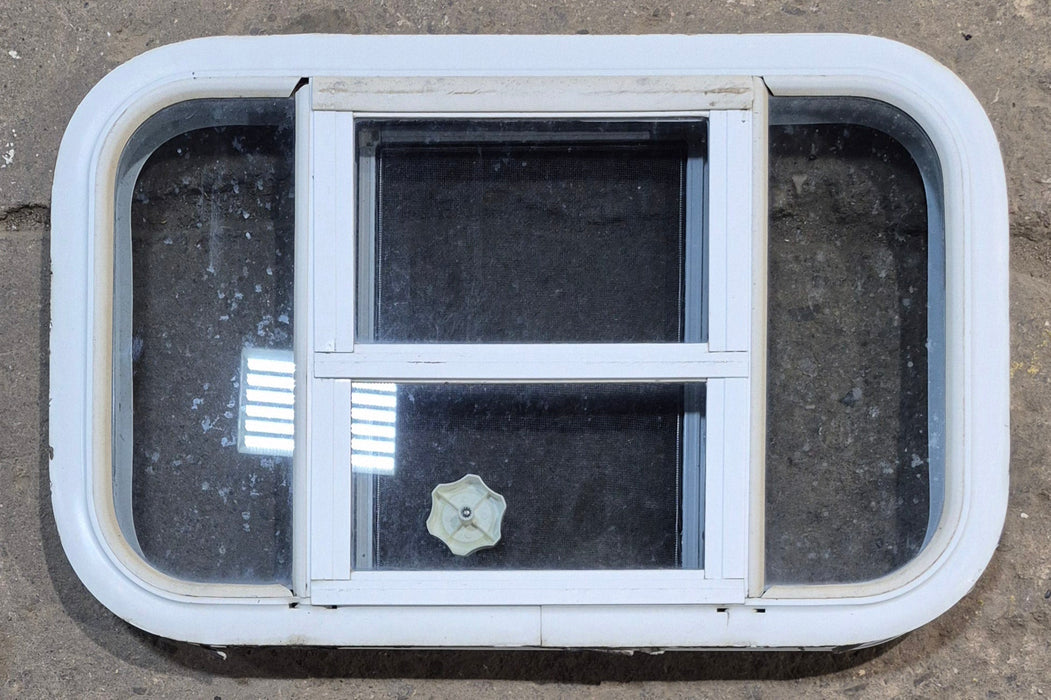 Used White Radius Opening Window : 23 1/4" W x 14 1/2" H x 1 7/8" D