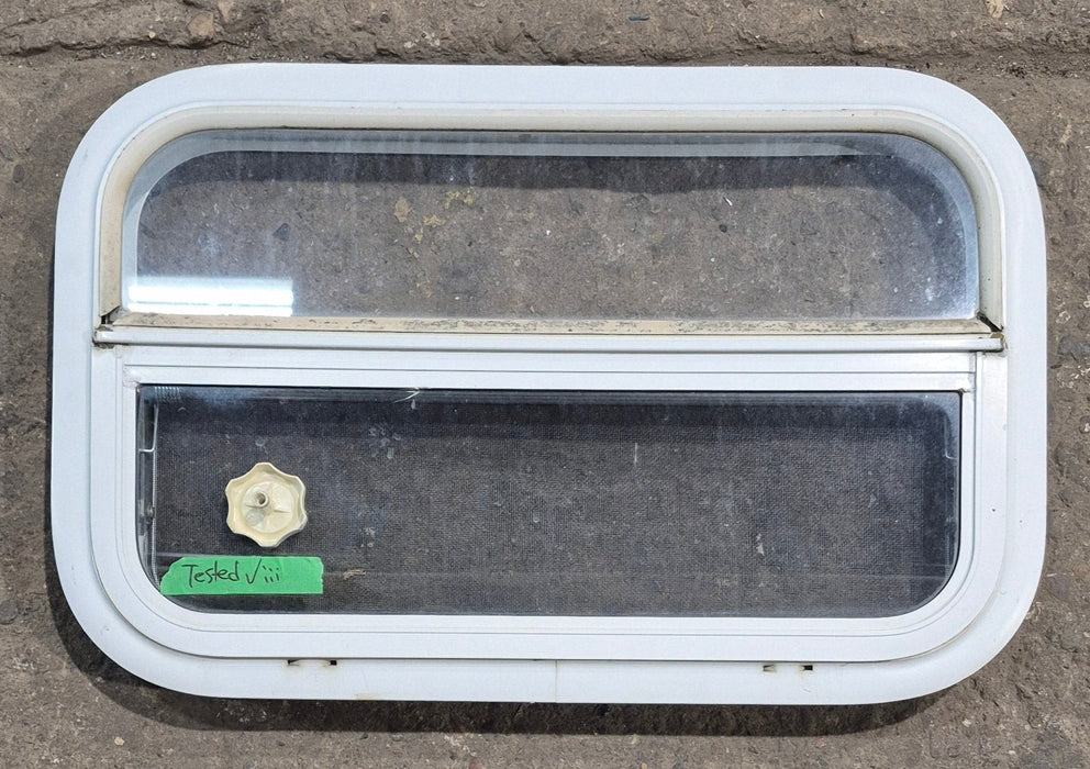 Used White Radius Opening Window : 23 1/4" W x 14 1/2" H x 1 7/8" D