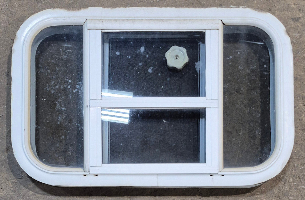 Used White Radius Opening Window : 23 1/4" W x 14 1/2" H x 1 7/8" D