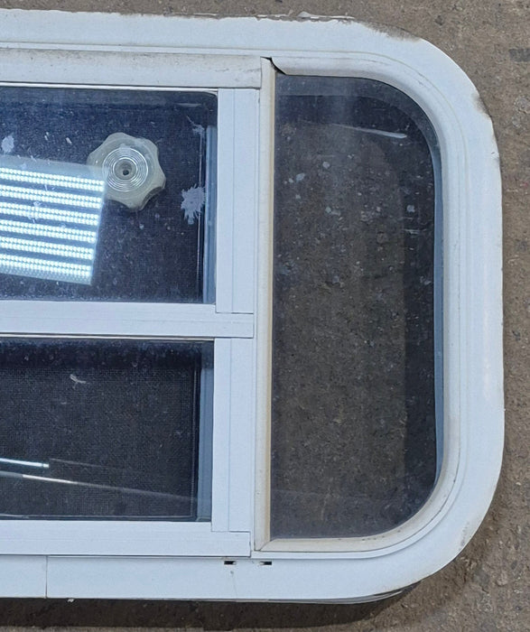 Used White Radius Opening Window : 23 1/4" W x 14 1/2" H x 1 7/8" D