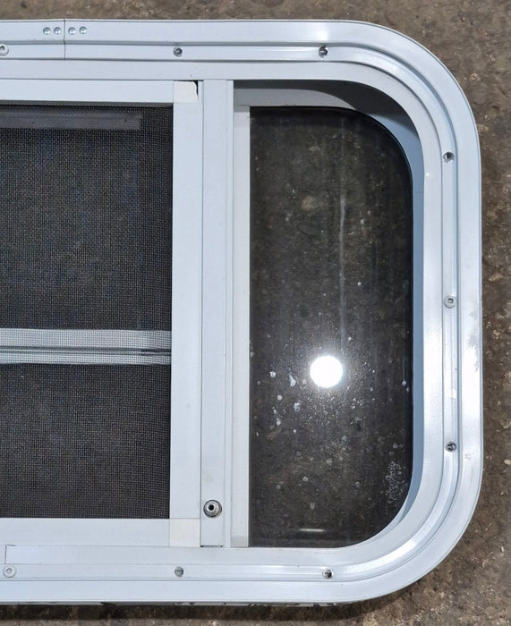 Used White Radius Opening Window : 23 1/4" W x 14 1/4" H x 1 7/8" D
