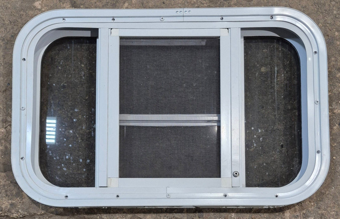 Used White Radius Opening Window : 23 1/4" W x 14 1/4" H x 1 7/8" D