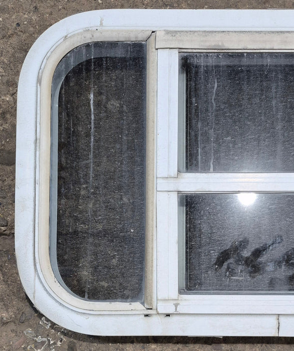 Used White Radius Opening Window : 23 1/4" W x 14 1/4" H x 1 7/8" D