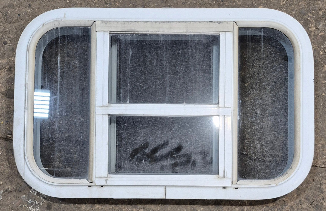 Used White Radius Opening Window : 23 1/4" W x 14 1/4" H x 1 7/8" D