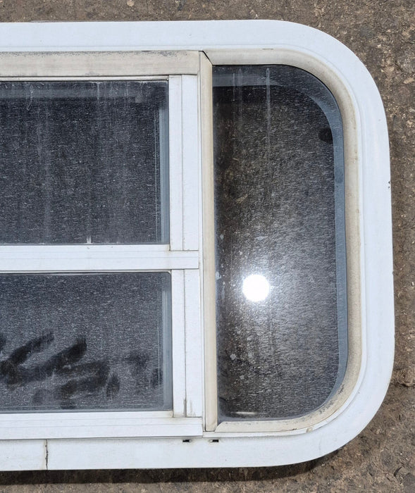 Used White Radius Opening Window : 23 1/4" W x 14 1/4" H x 1 7/8" D
