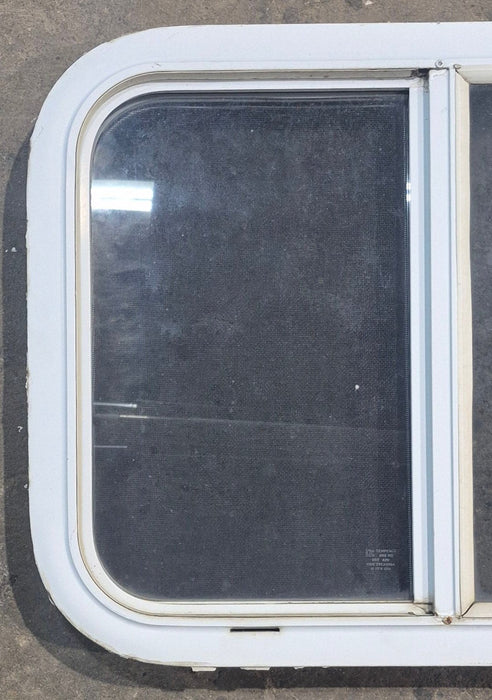 Used White Radius Opening Window : 23 1/4" W x 17 1/2" H x 1 7/8" D