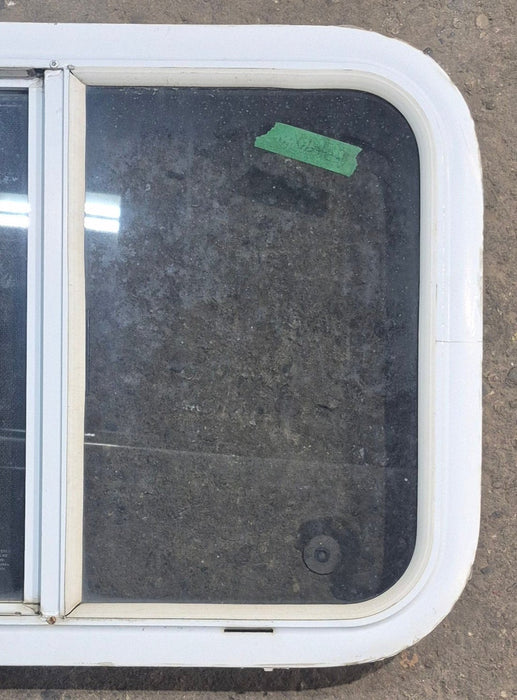 Used White Radius Opening Window : 23 1/4" W x 17 1/2" H x 1 7/8" D