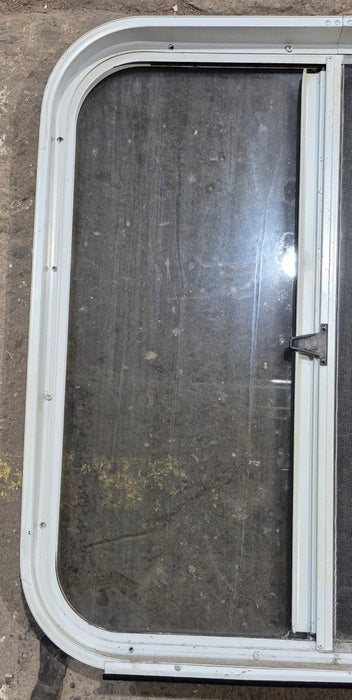 Used White Radius Opening Window : 23 1/4" W x 25 3/4" H x 1 7/8" D