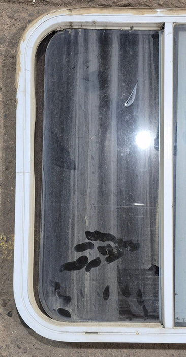 Used White Radius Opening Window : 23 1/4" W x 25 3/4" H x 1 7/8" D