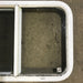 Used White Radius Opening Window : 24 1/4" W x 17 3/4" H x 1 7/8" D - Young Farts RV Parts
