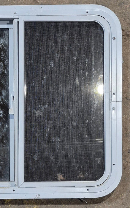 Used White Radius Opening Window : 24" W x 21 1/2" H x 1 7/8" D