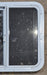 Used White Radius Opening Window : 24" W x 21 1/2" H x 1 7/8" D - Young Farts RV Parts