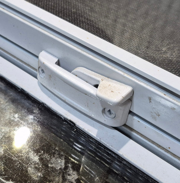 Used White Radius Opening Window : 24" W x 21 1/2" H x 1 7/8" D