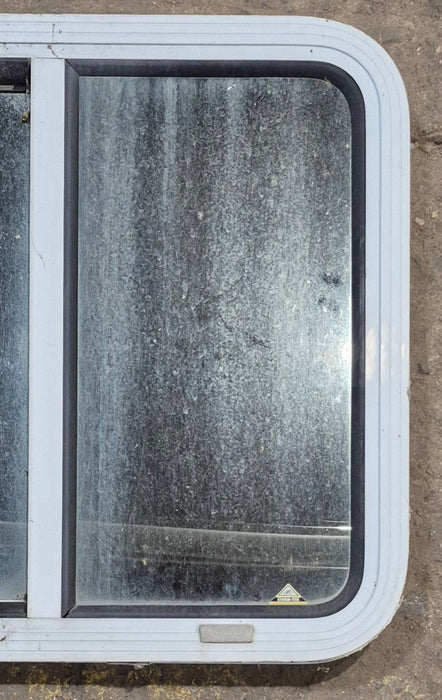 Used White Radius Opening Window : 24" W x 21 1/2" H x 1 7/8" D