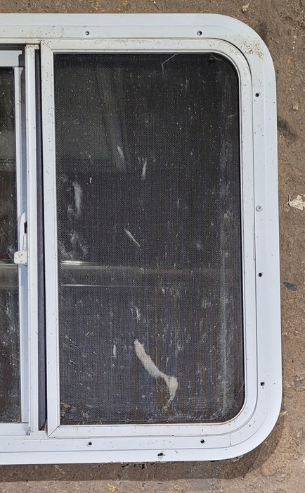 Used White Radius Opening Window : 24" W x 21 1/2" H x 1 7/8" D