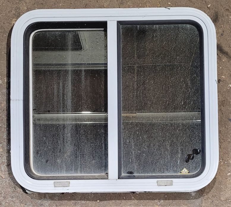 Used White Radius Opening Window : 24" W x 21 1/2" H x 1 7/8" D