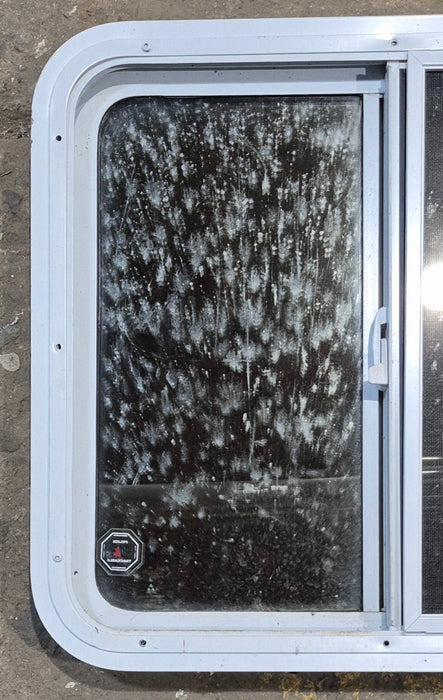 Used White Radius Opening Window : 24" W x 21 1/2" H x 1 7/8" D