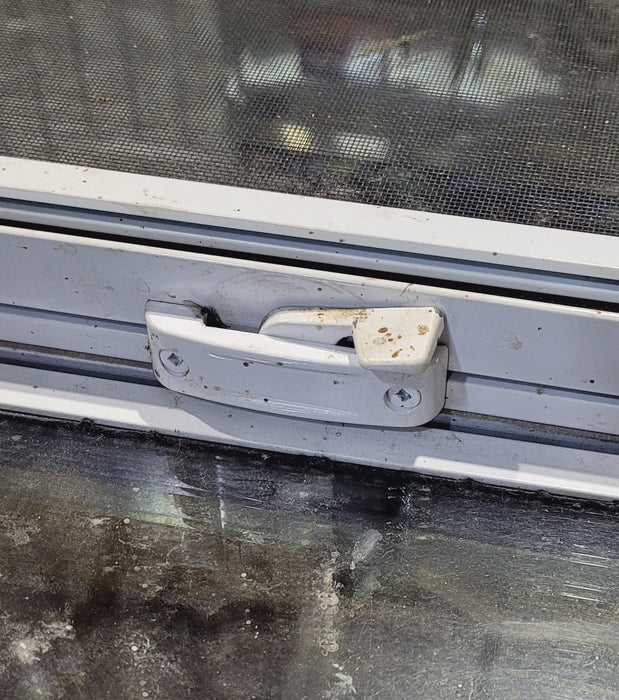 Used White Radius Opening Window : 24" W x 21 1/2" H x 1 7/8" D