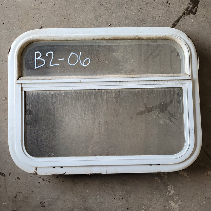 Used White Radius Opening Window : 24 X 18 X 2" D