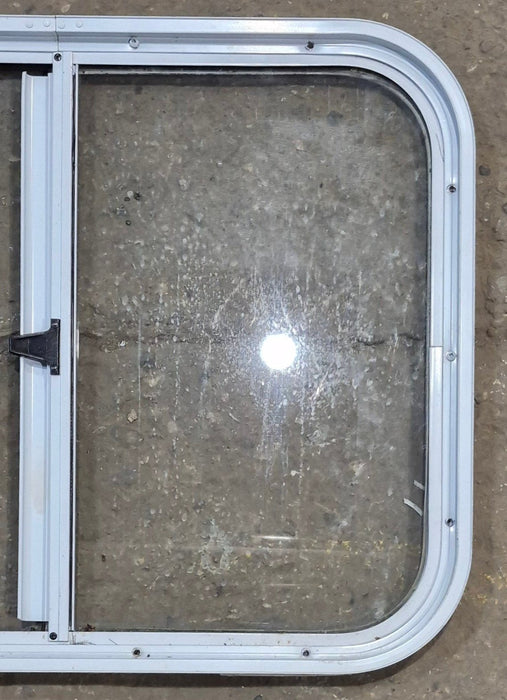 Used White Radius Opening Window : 25 1/2" W x 19 1/2" H x 1 1/4" D