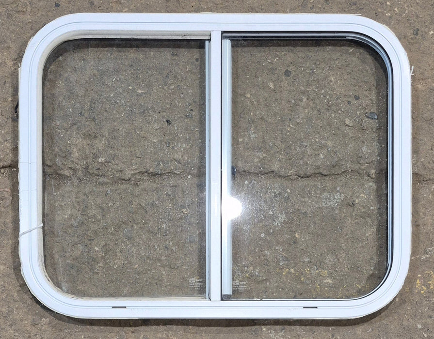Used White Radius Opening Window : 25 1/2" W x 19 1/2" H x 1 1/4" D