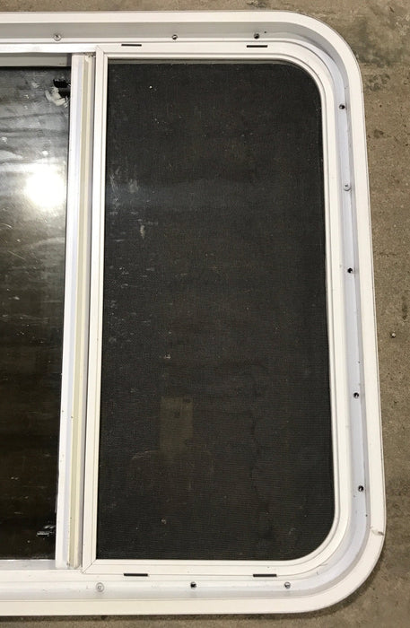 Used White Radius Opening Window : 25 1/2" W x 25 1/2" H x 1 7/8" D