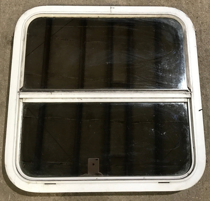 Used White Radius Opening Window : 25 1/2" W x 25 1/2" H x 1 7/8" D