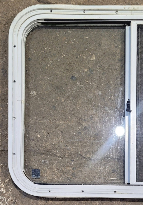 Used White Radius Opening Window : 26 1/2" W x 20 1/2" H x 1 1/4" D