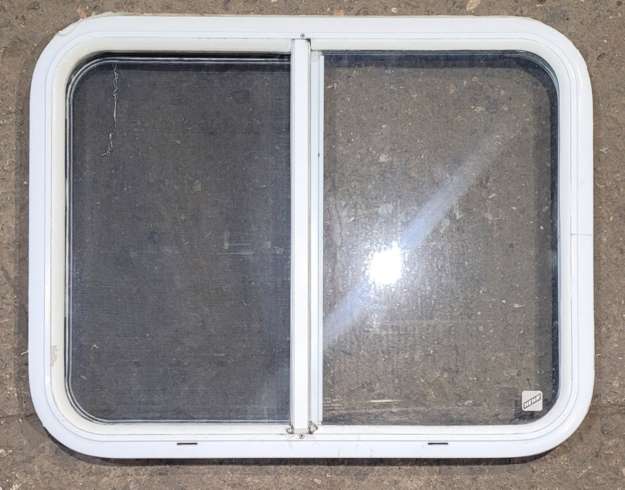 Used White Radius Opening Window : 26 1/2" W x 20 1/2" H x 1 1/4" D