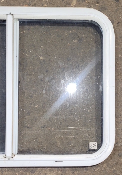 Used White Radius Opening Window : 26 1/2" W x 20 1/2" H x 1 1/4" D