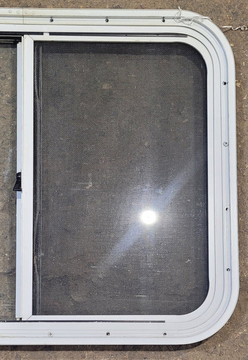 Used White Radius Opening Window : 26 1/2" W x 20 1/2" H x 1 1/4" D