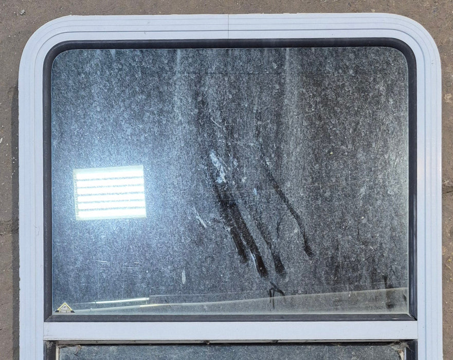 Used White Radius Opening Window : 26" W x 39 1/2" H x 1 7/8" D